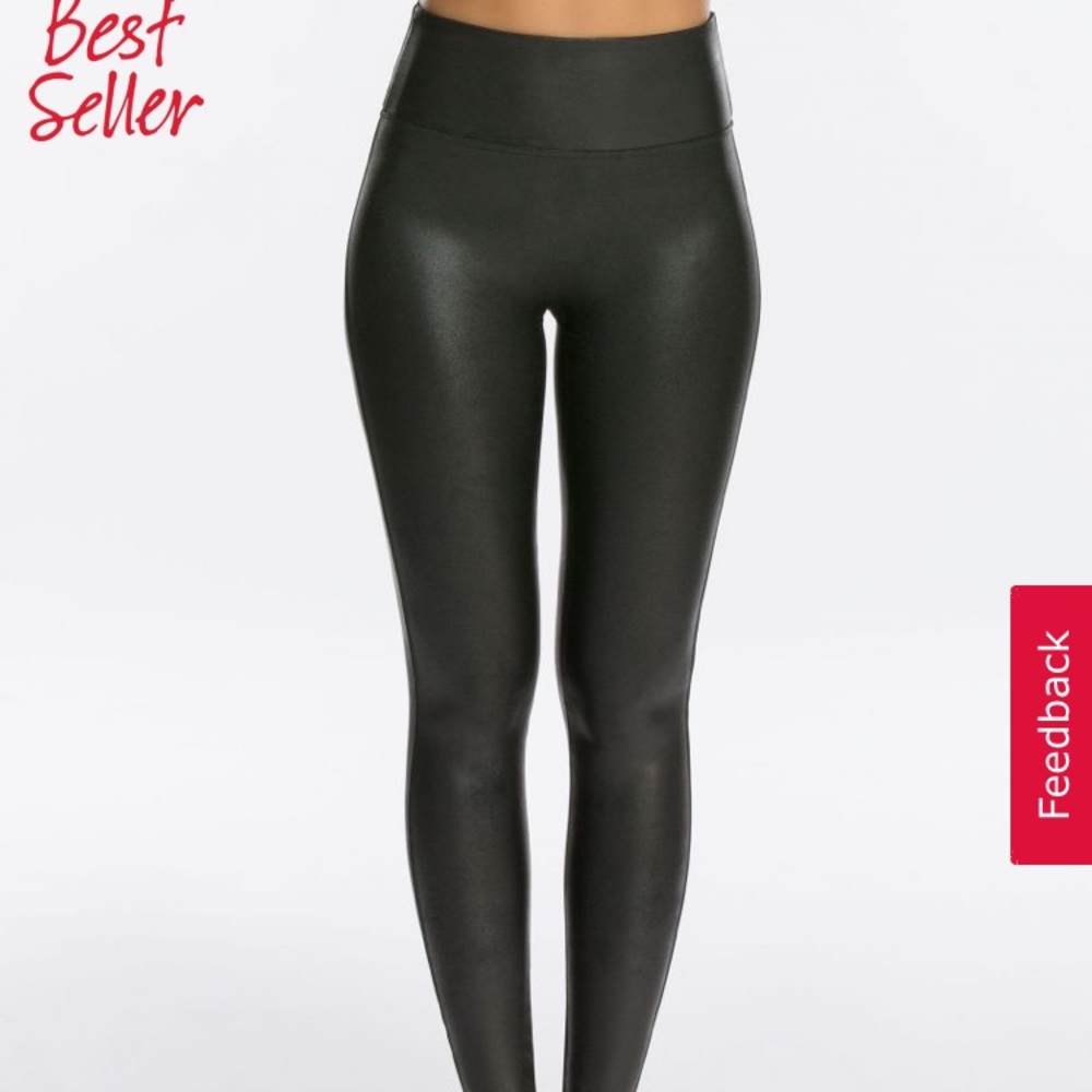 LEATHER SPANX LEGGINGS